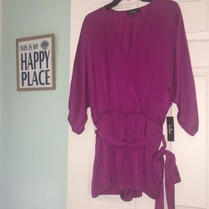 NWT Lulu’s Magenta Romper🌸💕